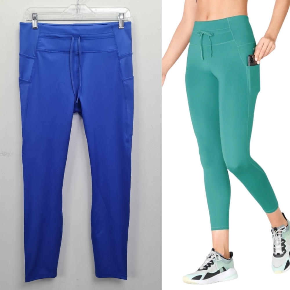 Fabletics High-waisted Ultra Cool Shine Royal Blue Active Workout Pants